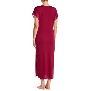 Natori Women's Shangri-La Solid Knit Gown Nightgown nightshirt at